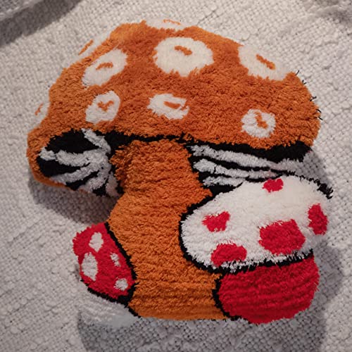 Lunar Sol Mushroom Pillow Boho Throw Pillow - Cute Stuff Soft Plushie Squishy Stuffed Pillows Aesthetic Indie Hippie Decor & Accessories For Bed, Car, Home - Fun Mushroom Decorations, 15" X 17" #TOP5
