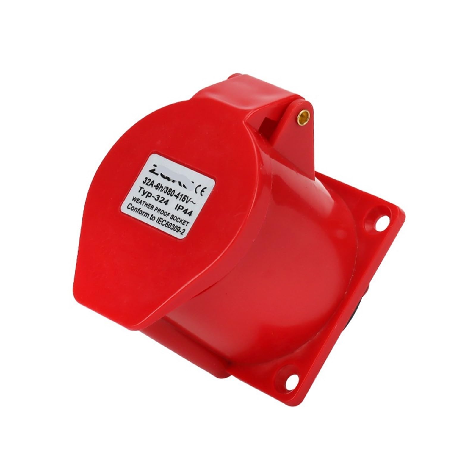 ZQ-324 Aviation Socket 4 Holes 32A 4X32A Waterproof IP44 Industrial 32a