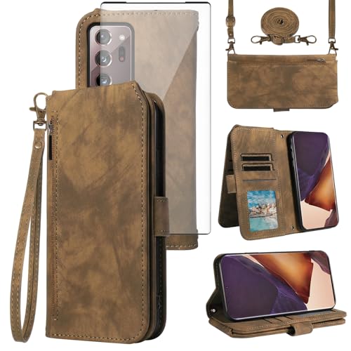 Housse Note 20 Ultra 5G antichoc avec porte-cartes et sangle amovible Asuwish