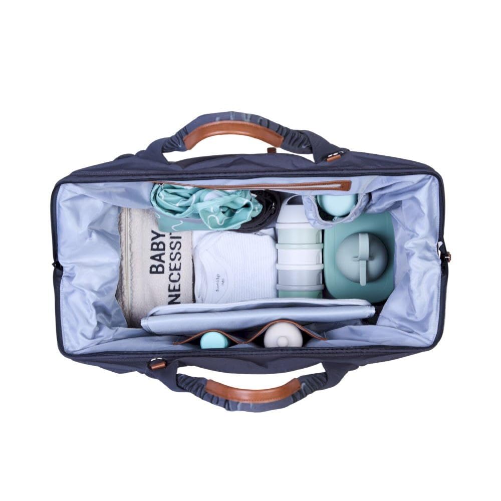 CHILDHOME, Mommy Bag, Wickeltasche, Mutterschaft, Reisetasche, Großes Fassungsvermögen-Wickelunterlage, Verstellbarer Schulterriemen, Unterteilung, Isoliertasche, Kofferdurchführung, Urban Anthrazit