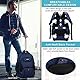 Laptoptasche Rucksack mit Rollen 17,3 Zoll Business Laptop Trolley Handgepäck Wasserdicht Schultrolley Reiserucksack mit Trolleyfunktion Kofferrucksack Schulranzen für Herren Damen Studenten, Blau