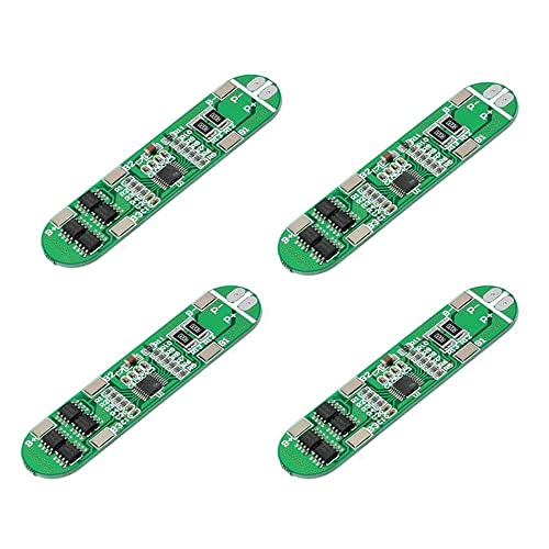 Rakstore 4pcs 4S 12A 14.8V 16.8V 18650 Lithium Battery Protection Board 4 Cells Li-ion Polymer 4S Charger Protection Module
