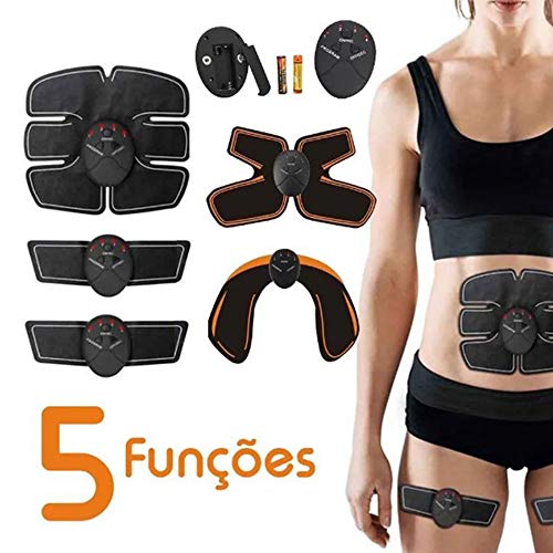 Tonificador Muscular 5 Em 1 Abdominal Estimulo Eletrico Abdomen Pernas Bumbum