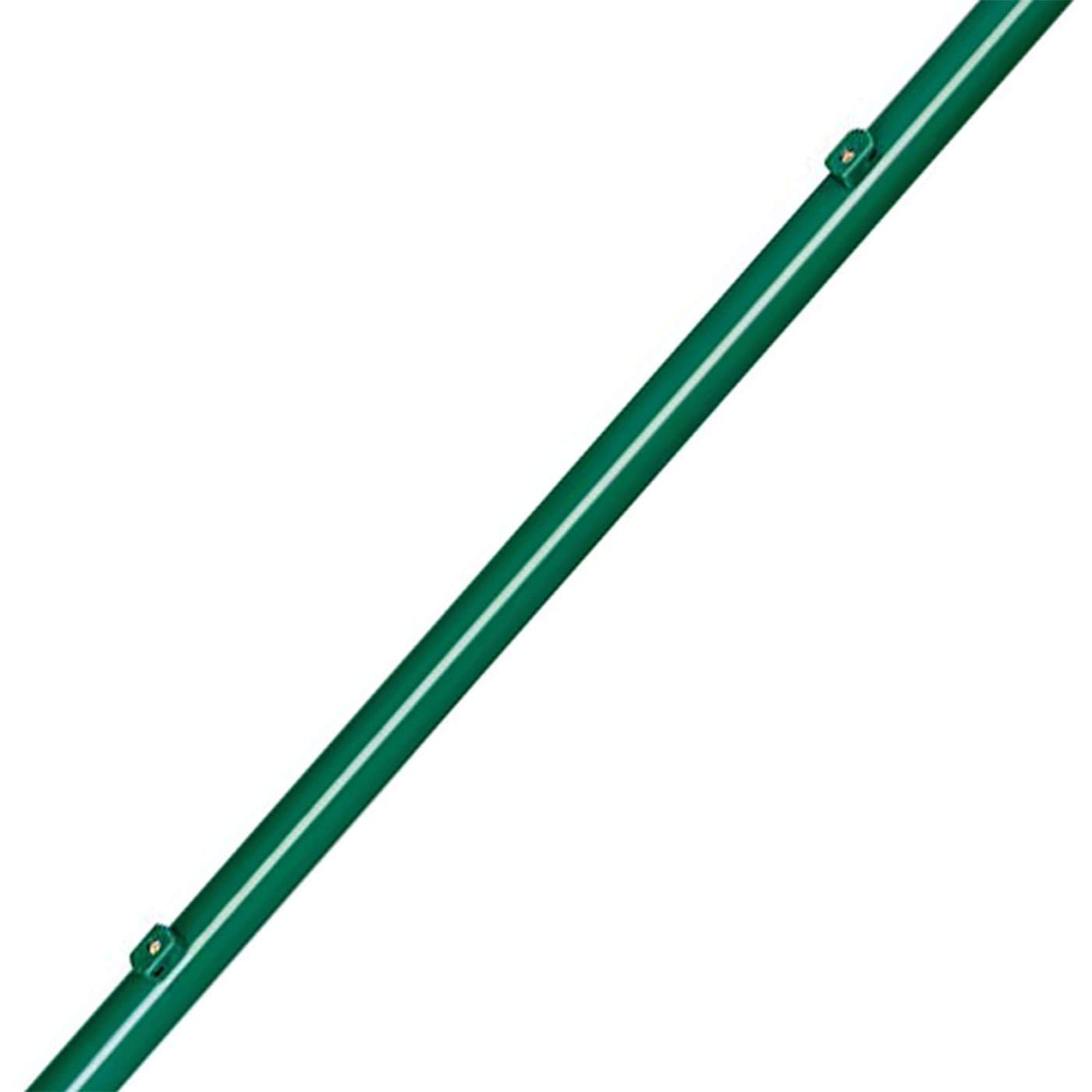 6 x Zaunpfosten Zaunpfahl für Maschendrahtzaun zinkphosphatiert grün kunstoffbeschichtet, 34x1500mm