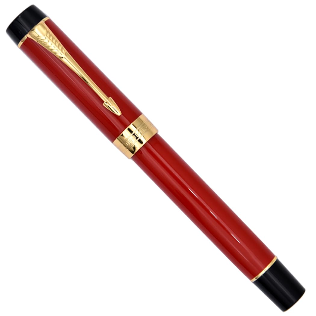 Ranvi Jinhao 100 Fountain Pen,Fine Nib,Solid Color,Red