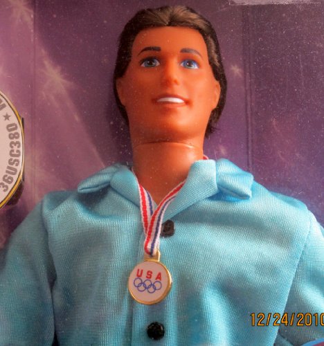 Muñeco Ken Patinador Olímpico USA Mattel miniatura 2