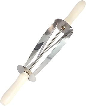 Fenteer Croissant Cutter Roller - Stainless Steel Bread Cutter, Evenly Shaped Slices, Medium