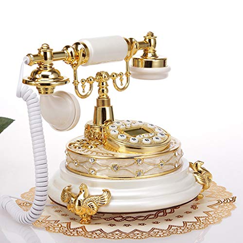 Téléphone rétro à cadran rotatif vintage pour décoration de salon chic