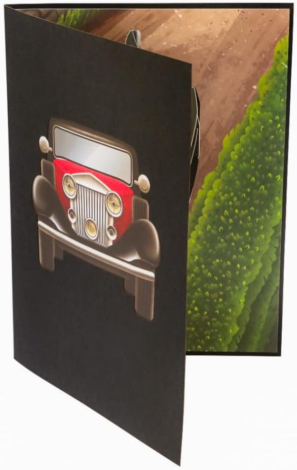 Miniatura 6 de PopLife Tarjeta desplegable 3D clásica de automóvil para todas las ocasiones, feliz cumpleaños, día del padre, felicitaciones, jubilación,