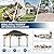 COVERONICS 10FT x 12FT Outdoor Wood Gazebo - Patio Cedar Wooden Gazebo with Galvanized Steel Hardtop, Heavy-Duty Double Roof Gazebos with Netting & Curtains for Garden, Poolside, Deck, Backyard