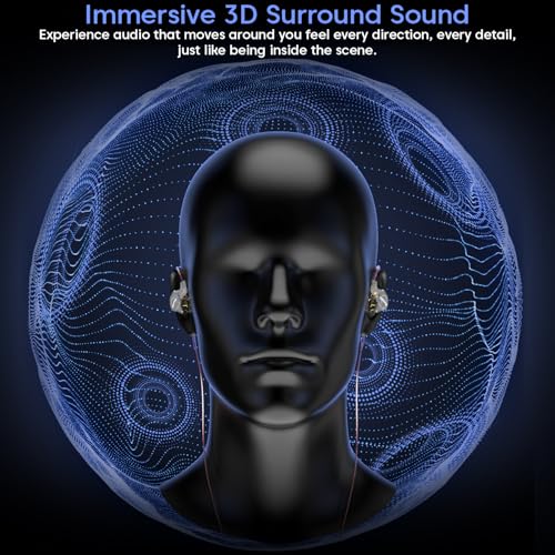 Image of Sounce EDC Pro HiFi IEM Wired Earphone Dynamic Driver In-Ear Monitor with Silver-Plated OFC Cable 0.75mm Detachable 2Pin Design Studio Grade Sound for Musicians Audiophiles Enhance Performance (Black)