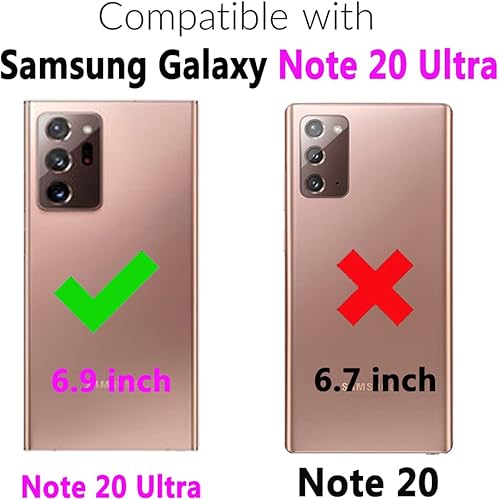 Miniatura 2 de Compatible con Samsung Galaxy Note 20 Ultra Glaxay Note20 Plus 5G - Funda tipo cartera multifunción 2 en 1 desmontable magnética para teléfono