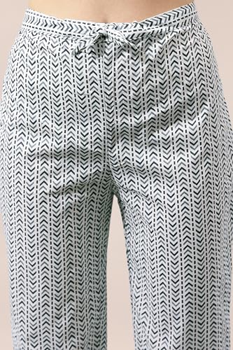 Image of MIRCHI FASHION Pure Cotton Straight Kurta Set for Women with Pant | Printed Kurta Pant Set | Ethnic Office Wear Kurta Set with Trouser