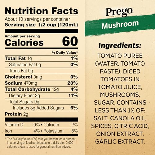 Image of Prego Mushroom Pasta Sauce, 45 oz Jar