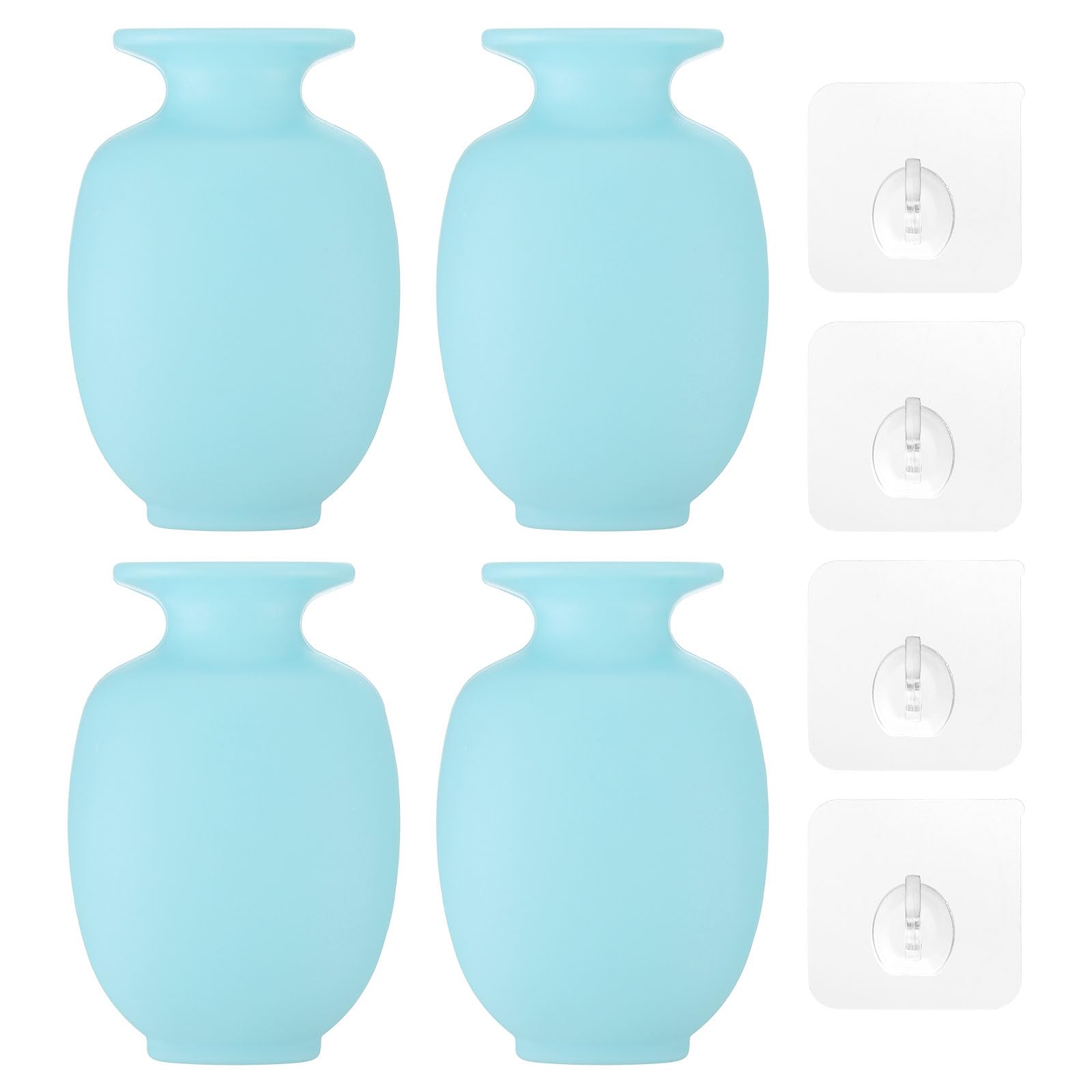 Vase fleur mur monté bleu mini pot de fleur suspendu amovible décoration maison