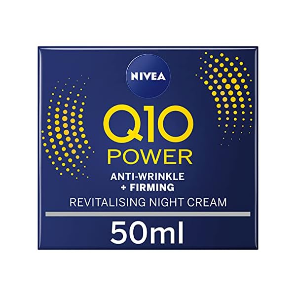 NIVEA-Q10-Power-Anti-Wrinkle-Firming-Night-Cream-50-ml-Anti-Ageing-Cream-Creatine-and-Q10-Nightly-Moisturiser-for-Women-Reduce-Appearance-of-Wrinkles NIVEA Q10 Power Anti-Wrinkle + Firming Night Cream (50 ml), Anti Ageing Cream + Creatine and Q10, Nightly Moisturiser for Women, Reduce Appearance of Wrinkles