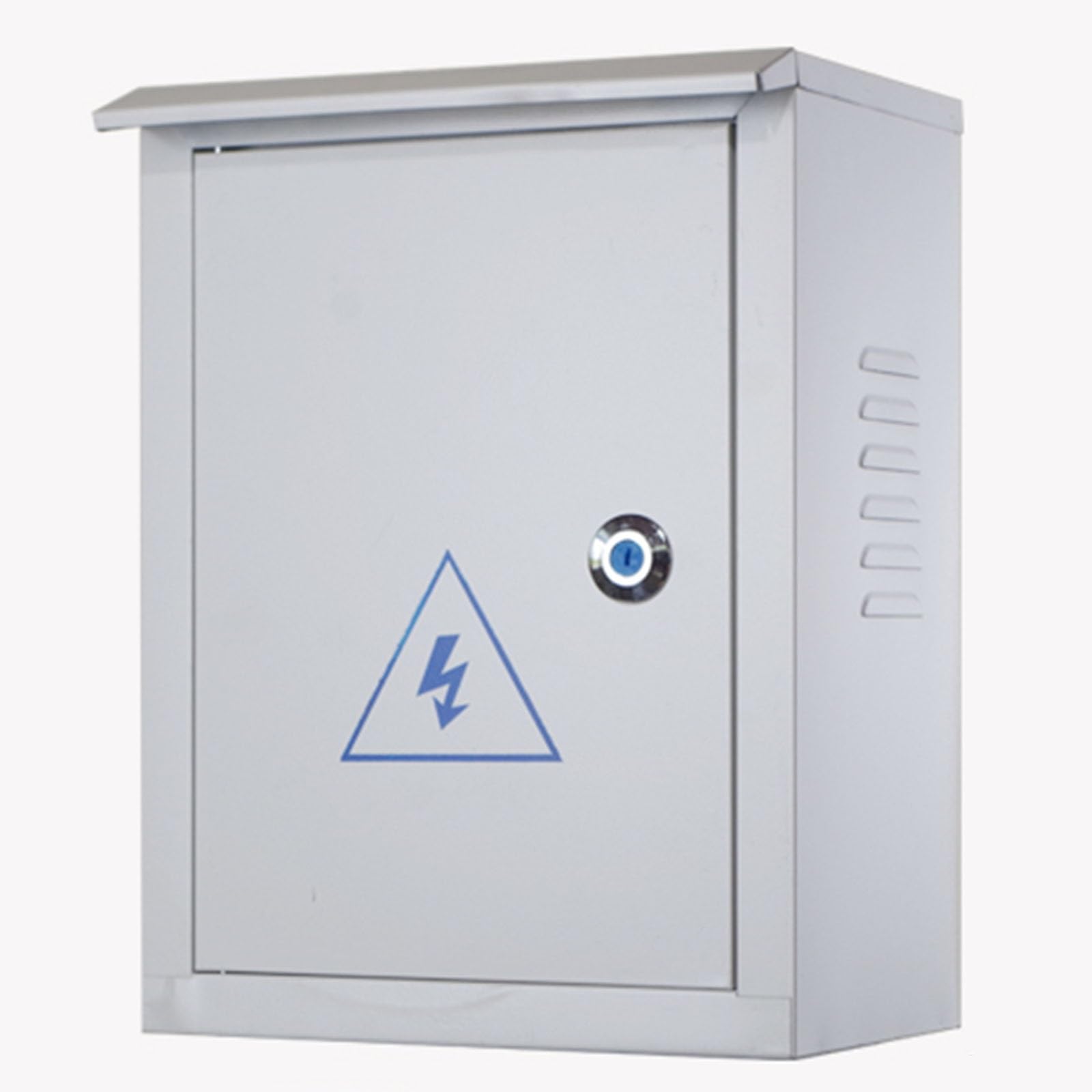 Cajas Eléctricas De Acero Laminado En Frío A Prueba De Agua, Caja De Conexiones De Pared, con Placa De Montaje y Cerradura(30x40x18cm/11.8x15.7x7.1in)