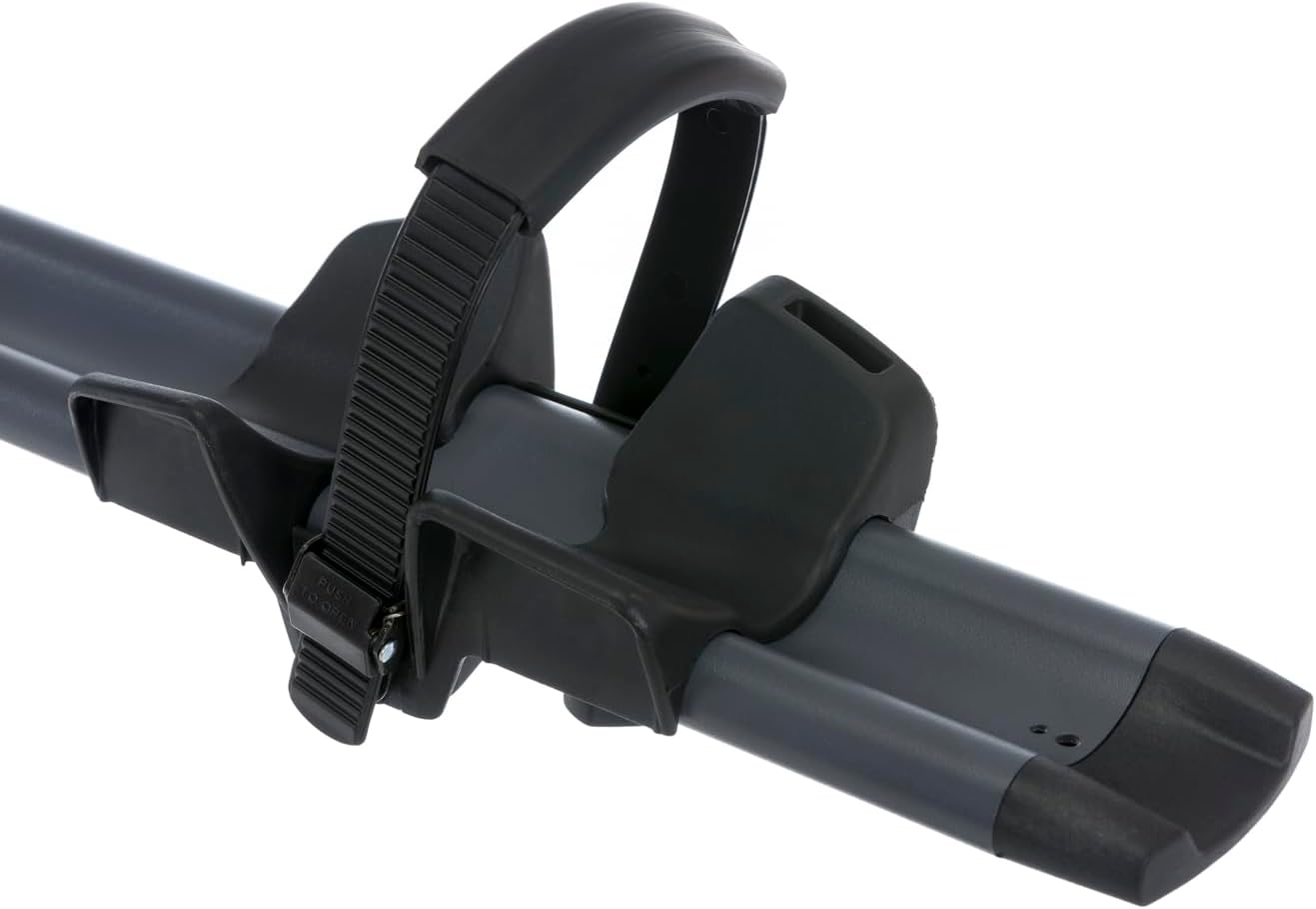 Close-up of rear wheel strap