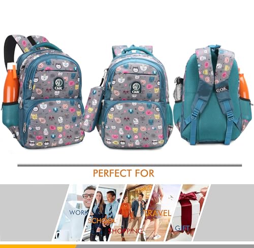 Chris & Kate Boys And Girls Multi-Print School Backpack - Handy For School, College, Everyday Use - Includes Free Stationery Pouch And Rain/Dust Cover, 32 liter - Image 7