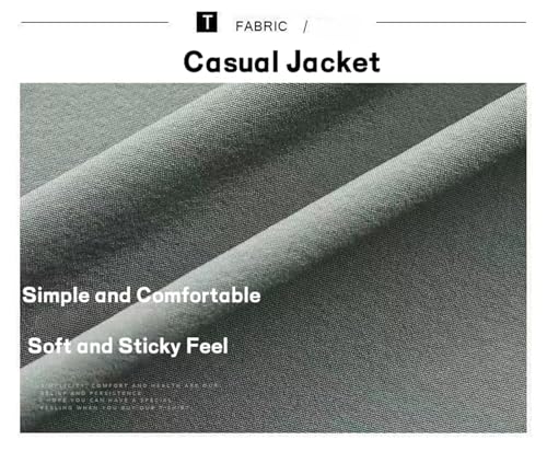 Kyayu Jacket, Men's Lightweight Summer Ice Silk Cool Suit Jacket Slim Fit Button Sport Coats Business Lapel Blazer3