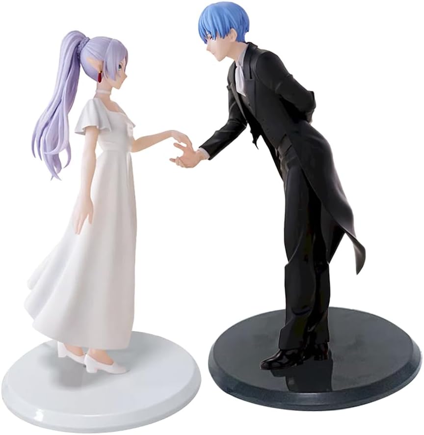 Frieren Figurine Ball Dress Styling Anime Figures Model 18cm/20cm Standing Frieren Action Figure Collectibles Statue Desktop Ornaments