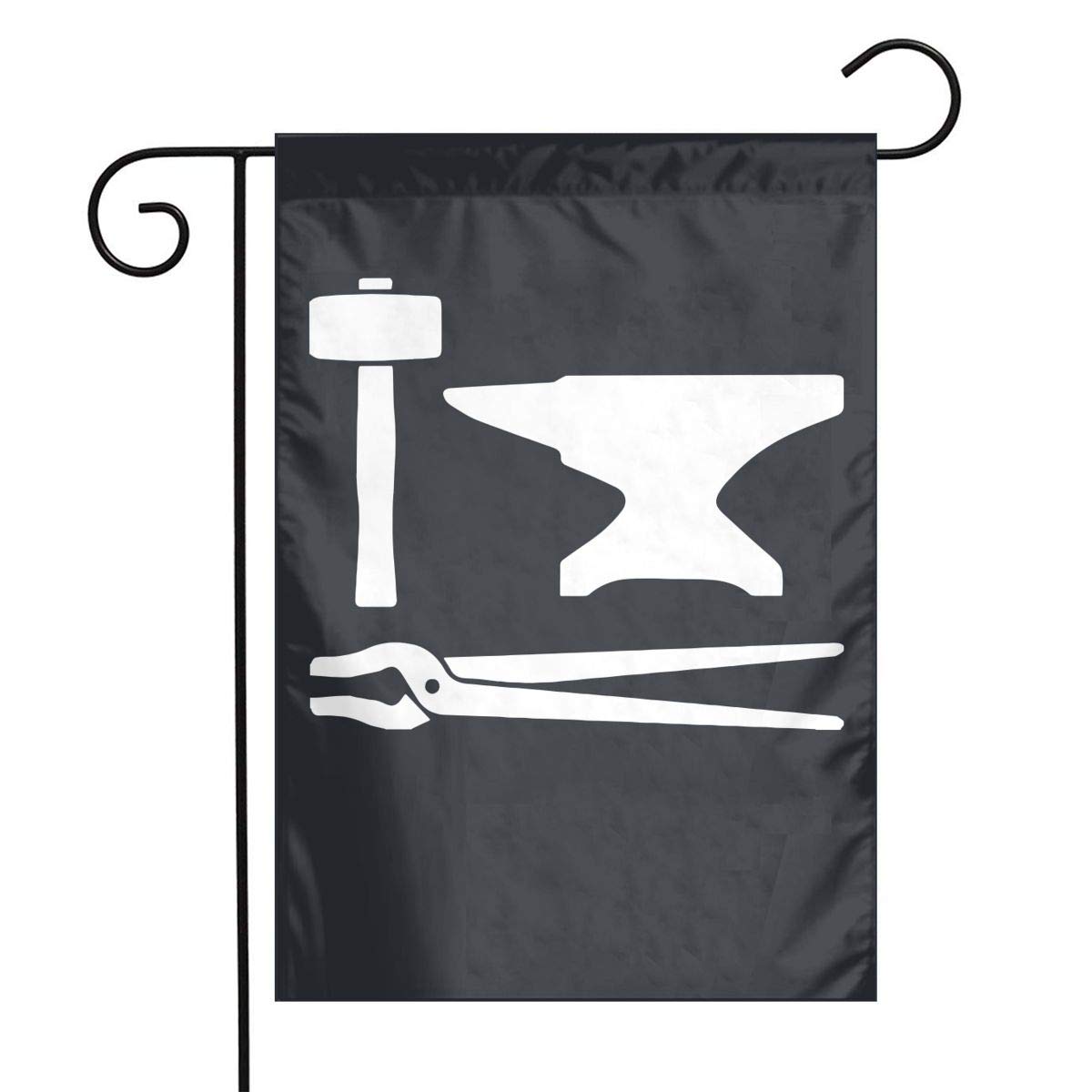 FADFAF3124 Blacksmith Hammer Double Sided 12 X 18 Inch Yard Flag Seasonal Spring Summer Outdoor Funny Decorative Flags