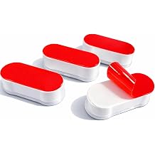 Tech Team #904 Toilet Seat Bumpers Universal Fit 4-Pack Replacement Pads for Broken or Worn Toilet Seat Supports Fix Loose, Wobbly or Noisy Seats Quickly