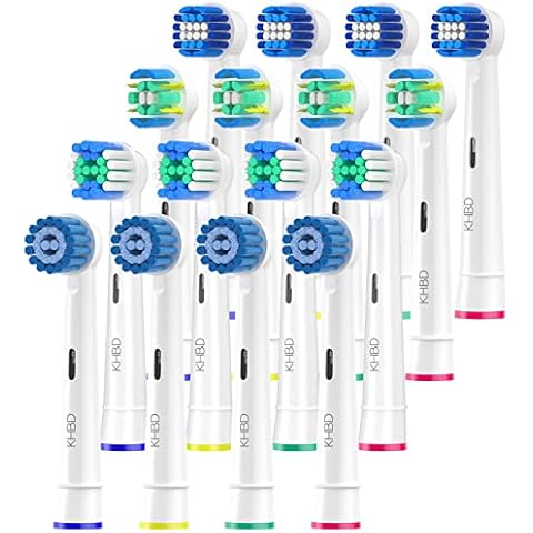 16 Cabezales de Repuesto KHBD Compatible con Braun Oral B Cepillo Eléctrico Cover