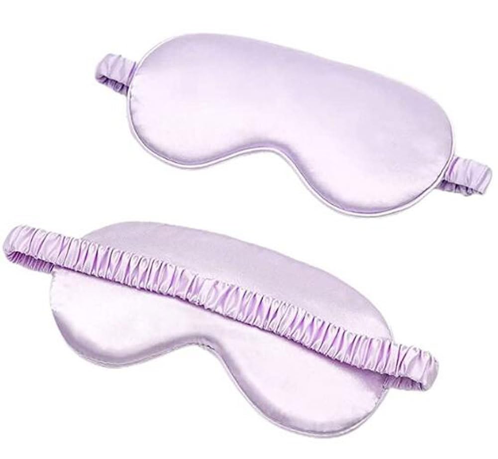 Mulberry Silk Sleep Eye Mask Lavenderout Sleeping Eye Mask for Men Women with Elastic Strap Lavender