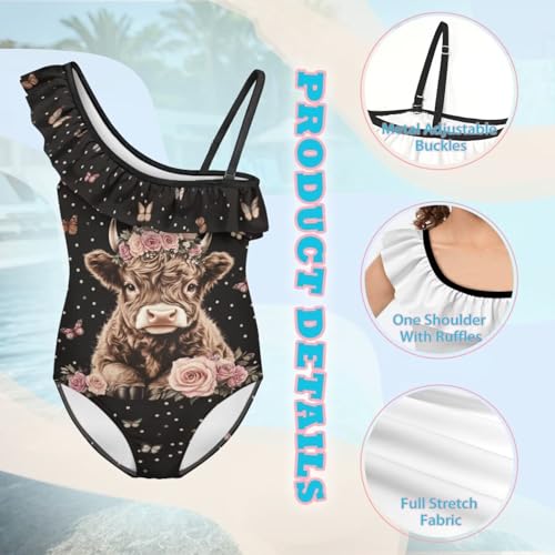 Image of Yzaoxia Girls Swimsuits One Piece Bathing Suit Sleeveless Gymnastics Swimwear for Kids 3-14Y