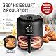 GOURMETmaxx Heißluftfritteuse | 2,3L Airfryer mit Timer, Touchscreen | Fritteuse mit 8 Funktionen & 7 Programmen | Energiesparend frittieren, nahezu ohne Öl | Minibackofen - 1000 W