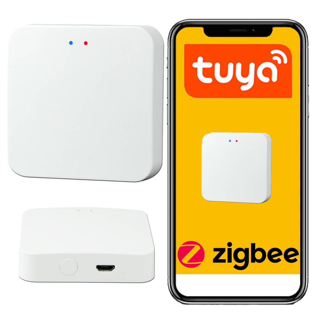 Sone Smart One Passerelle Zigbee 3.0 Tuya/Smart Life – Hub Zigbee + Bluetooth – Jusqu'à 50 Appareils – Connexion WiFi 2.4GHz – Alimentation MicroUSB – Format Compact 60x60x15mm
