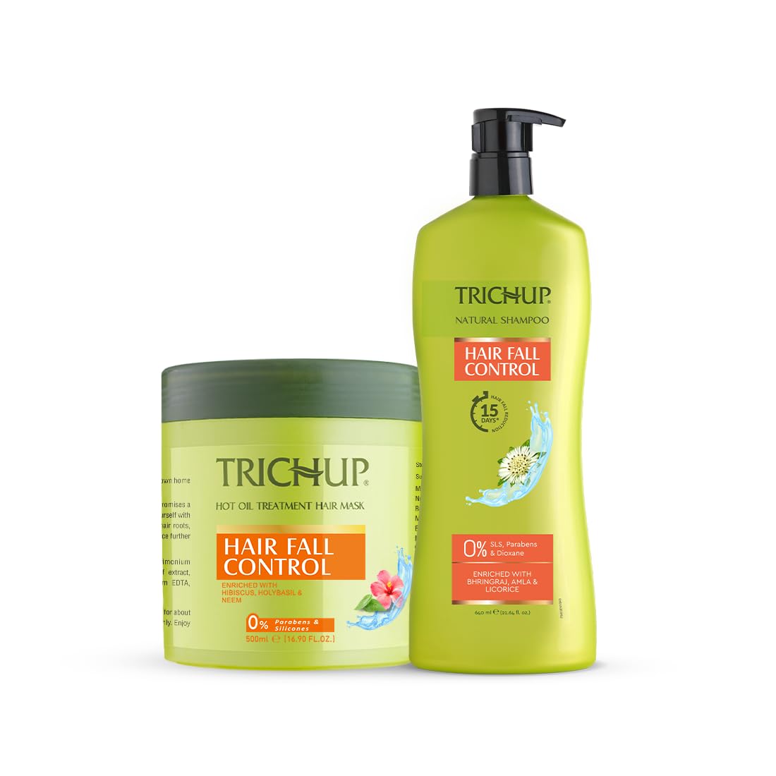 Trichup Hair Fall Control Kit – Herbal Shampoo 640ml & Hair Mask 500ml | With Amla, Bhringraj & Licorice | Helps Reduce Hair Fall & Strengthen Hair-picture-26