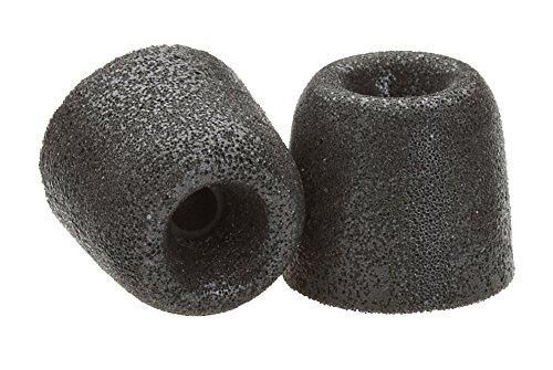Comply Premium Replacement Foam Earphone Earbud Tips - Isolation T-150 (Black, 2 Pairs, Medium)
