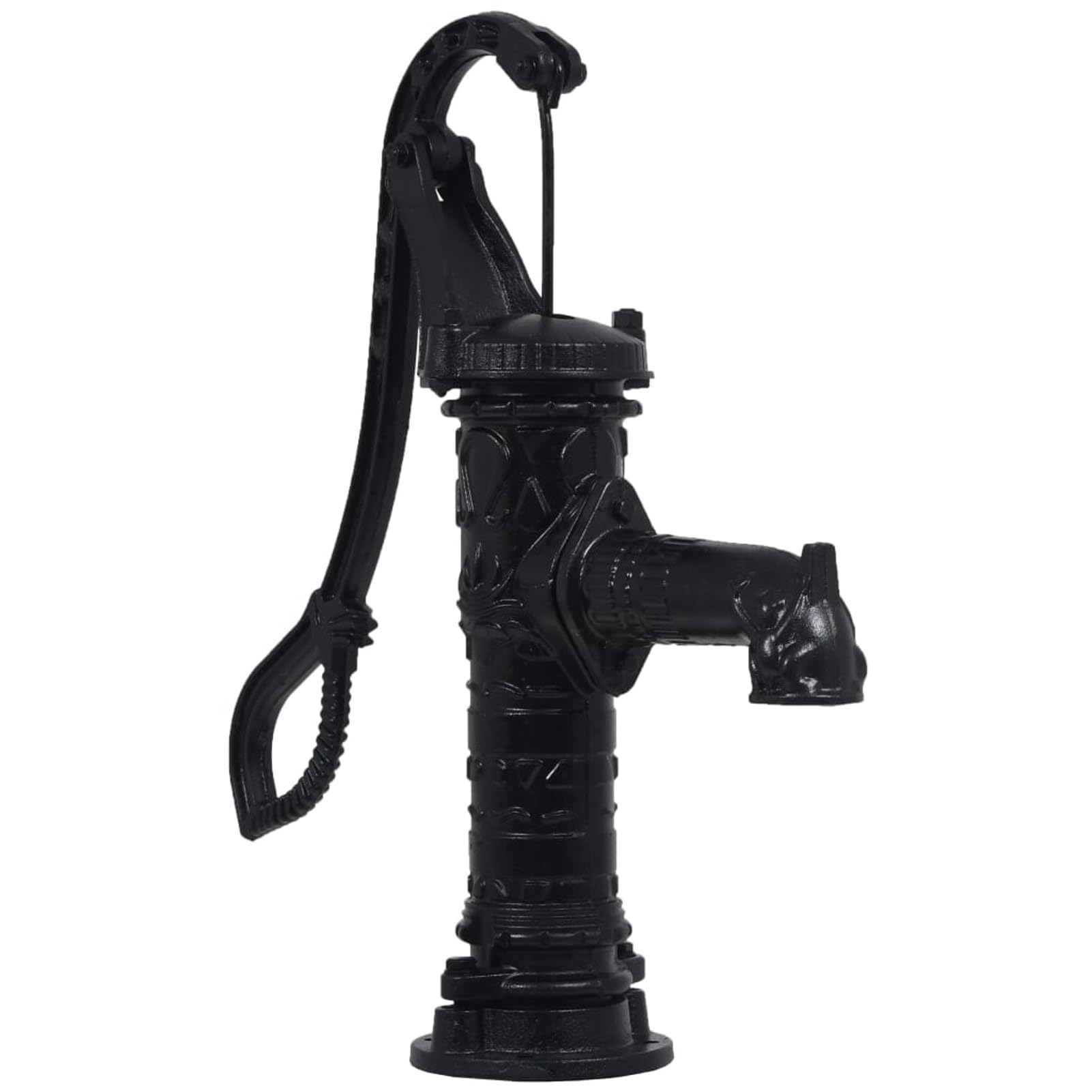 ARKEM Pompa dell'Acqua agitata, in Ghisa, per Acqua a Mano, per acque sotterranee domestiche, fontane, Pompa da Vela, per Giardino,Pompa d'Acqua da Giardino con Supporto in Ghisa