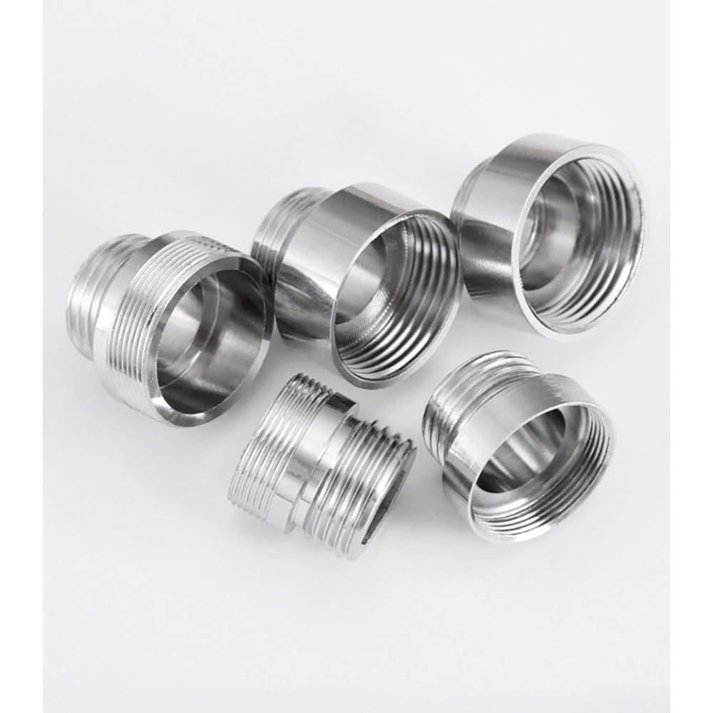 1Pc Brass Faucet Hose Reducer, Female M24→M22/M24 & 1/2" BSP→3/4" BSP Male Adapter(Female M24 to Female M24)