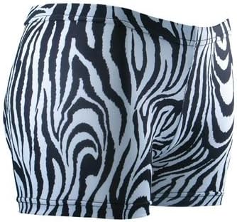 Gem Sports Zebra Print Sublimated Volleyball Spandex Shorts - SIZE: Small