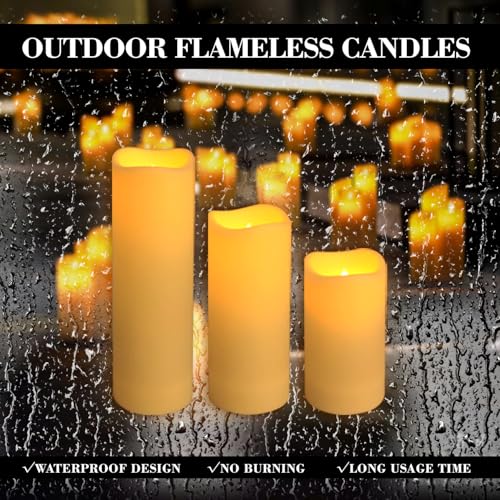 24-Pack LED Flameless Candles with Remote Control -Flickering Electric Candles- Timer Candles -3D Flame, for Halloween Christmas Parties,Wedding,Home,Gift and Special Occasions(Three Sizes) – Bild 7