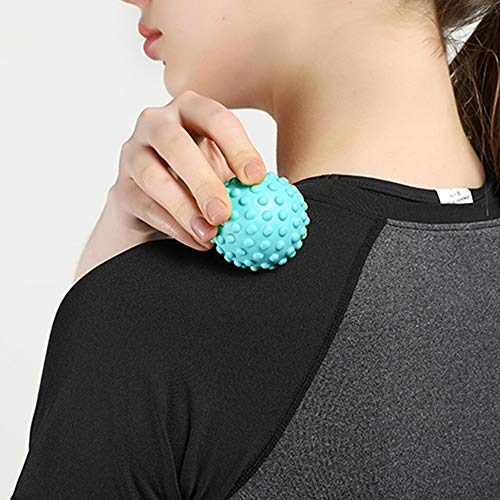 Bola de Exercício, Romacci Rolo de massagem para fascite plantar nos pés com bola de massagem pontia