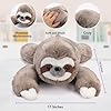 Cuddle Buds 5lbs Weighted Sloth Stuffed Animal for Sensory Needs, 20'' Sloth Plush Large, Weighted Stuffed Animals for Adults, Soft Plush Toy Gift for Kids and Adults, Giant Plushies #2