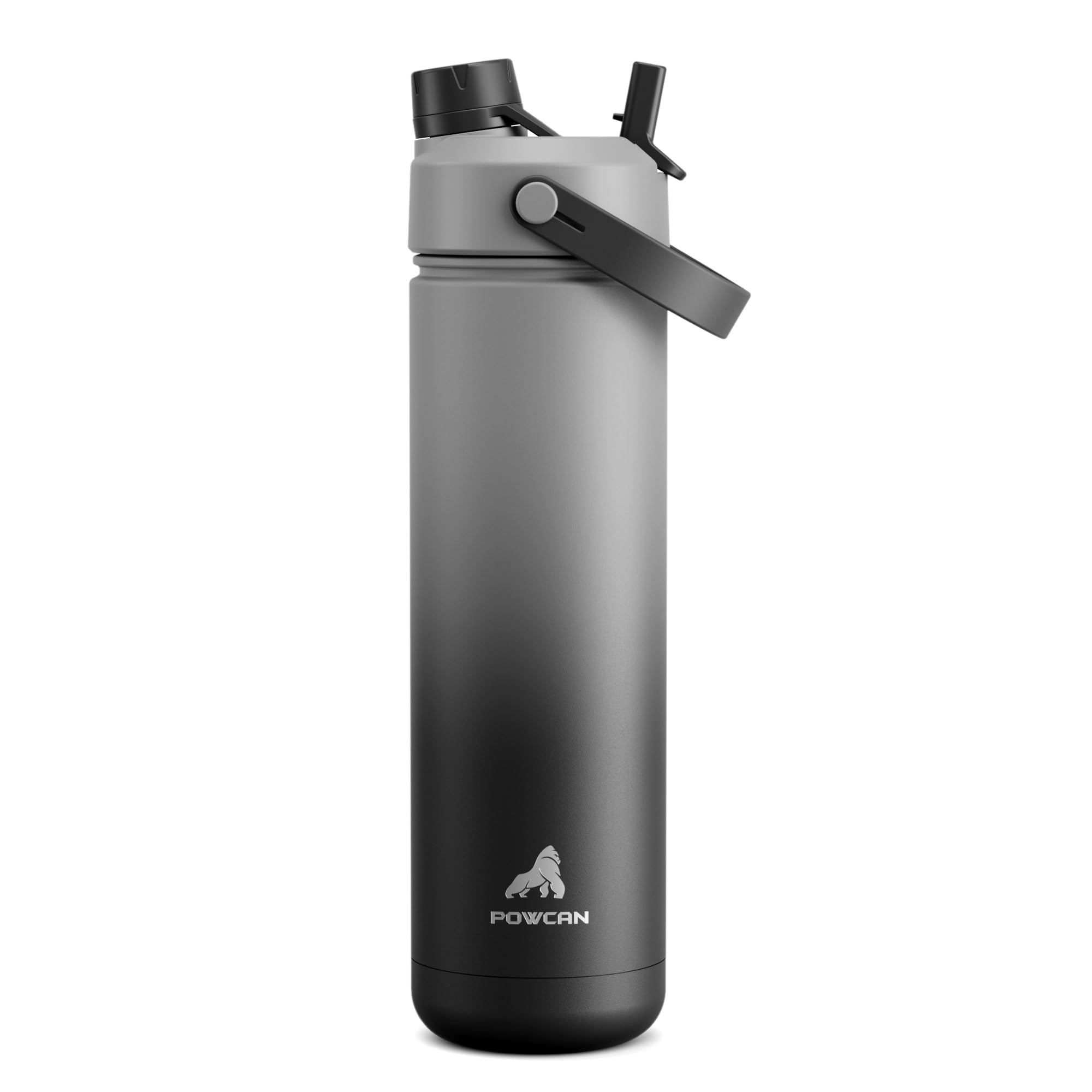 POWCAN 26 oz Insulated Water Bottle in Obsidian