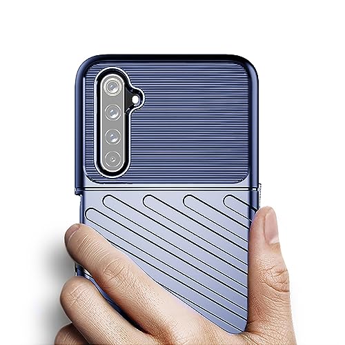 Image of Amazon Brand - Solimo Shockproof Mobile Cover Compatible with Realme 6 4G / 6i 4G (360 Degree Protection | Protective Design | Anti-Scratch Tough Slim TPU Case), Blue