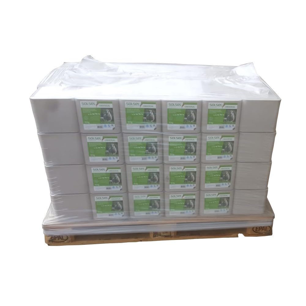 Solsel 96x10kg Mineralstein ohne Kupfer Salzleckstein Leckstein Universal