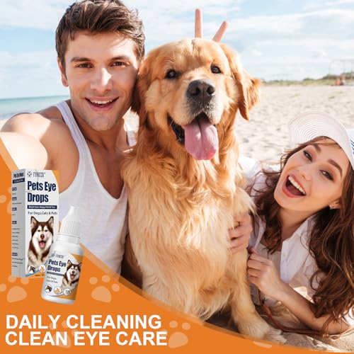 Jadeseal 30ml Augentropfen für Hunde & Katzen, Augenpflege & Augenreiniger,Befeuchtende Tropfen für die Augen von Pet, Augentropfen Katze Besonders Mild