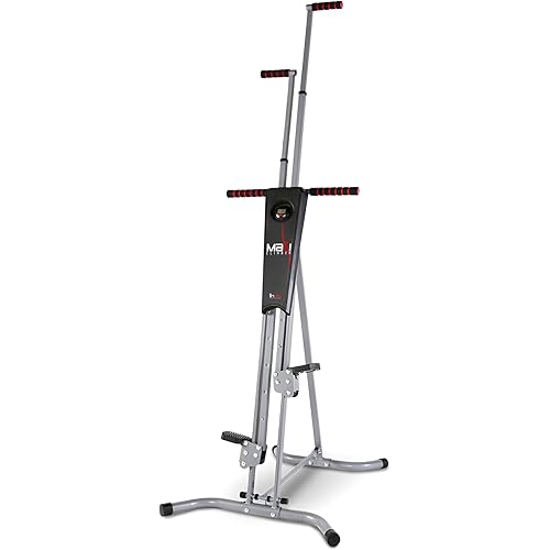 MaxiClimber 2.0 Vertical Climber ERS (Elastic Resistance System) - Easy to Assemble, Folding Exercise Machine Combines Cardio & Strength Training for a Low Impact, Full Body Workout - Free Fitness App