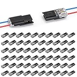 Connexion Rapide: la pile Connecteur Etanche 2 Fils ne nécessite pas de dénudage de fil. Il suffit d'emboîter les fils pour réaliser la connexion, offrant ainsi une connexion 12 V rapide et sans soudure, idéale pour une utilisation en extérieur.