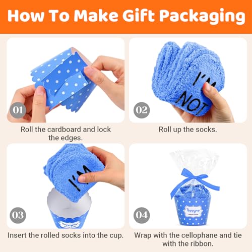 Image of HAPPYPOP 30s Birthday Gifts for Him - Socks for 31 32 33 34 35 36 37 38 39 40 Year Old Men
