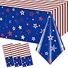 3pcspatriotictableclothsfor4thofjulydecorationsredwhitebluestarplasticdisposabletablecoverforfourthofjulymemorialpatrioticdayindependenceveteransdaypartysupplies54x108inch  Urban Country Home Decor 3pcs patriotic tablecloths for 4th of july decorationsred white blue star plastic disposable table cover for fourth of july memorial patriotic day independence veterans day party supplies54x108 inch  urban country home decor