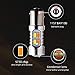 GLL 1157 BAY15D 5730 20 SMD Amber/White Switchback Turn Signal LED Light Bulbs 3.8W 12V LED Super Bright 600 Lumens 6000-6500K Brake Light Lamp (Pack of 2)