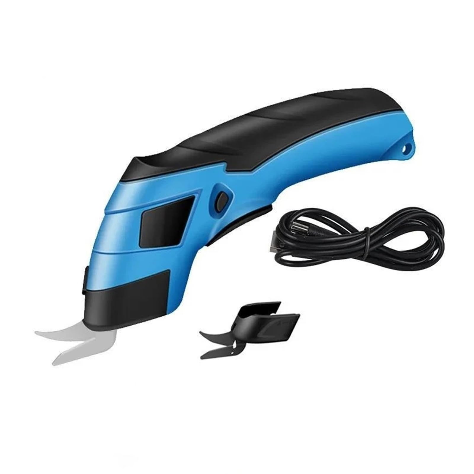 Tijeras Eléctricas For Cortar Tela, Cuero, Sastre, Hojas De Carburo Tungsteno, Herramientas Manuales Portátiles, Baterías Litio Potentes Y Sin Esfuerzo